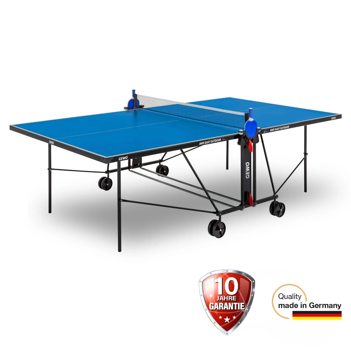 GEWO Tischtennisplatte AWR Easy Outdoor Blau 1 GEWO Tischtennisplatte AWR Easy Outdoor Blau
