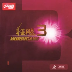 DHS Belag Hurricane 3 MID 39° Schwarz 2,1 Mm