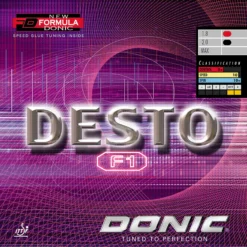 Donic Belag Desto F1 Schwarz 2,0 Mm