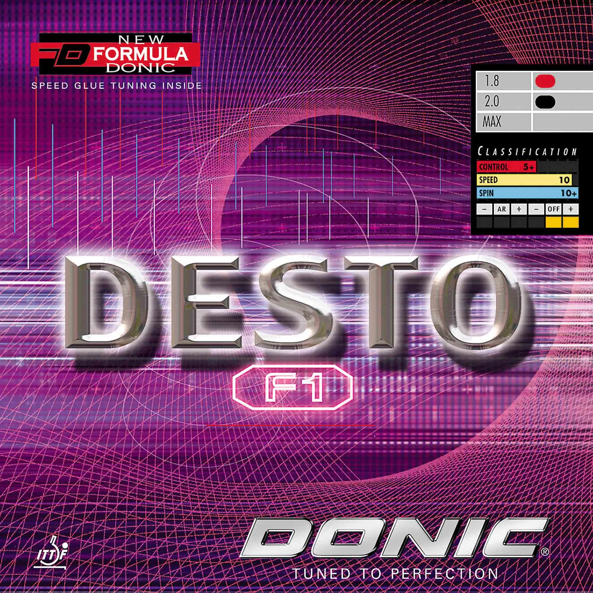 Donic Belag Desto F1 Schwarz 2,0 Mm 1 Donic Belag Desto F1 Schwarz 2,0 Mm