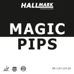 HALLMARK Belag Magic Pips Rot 1,0 Mm