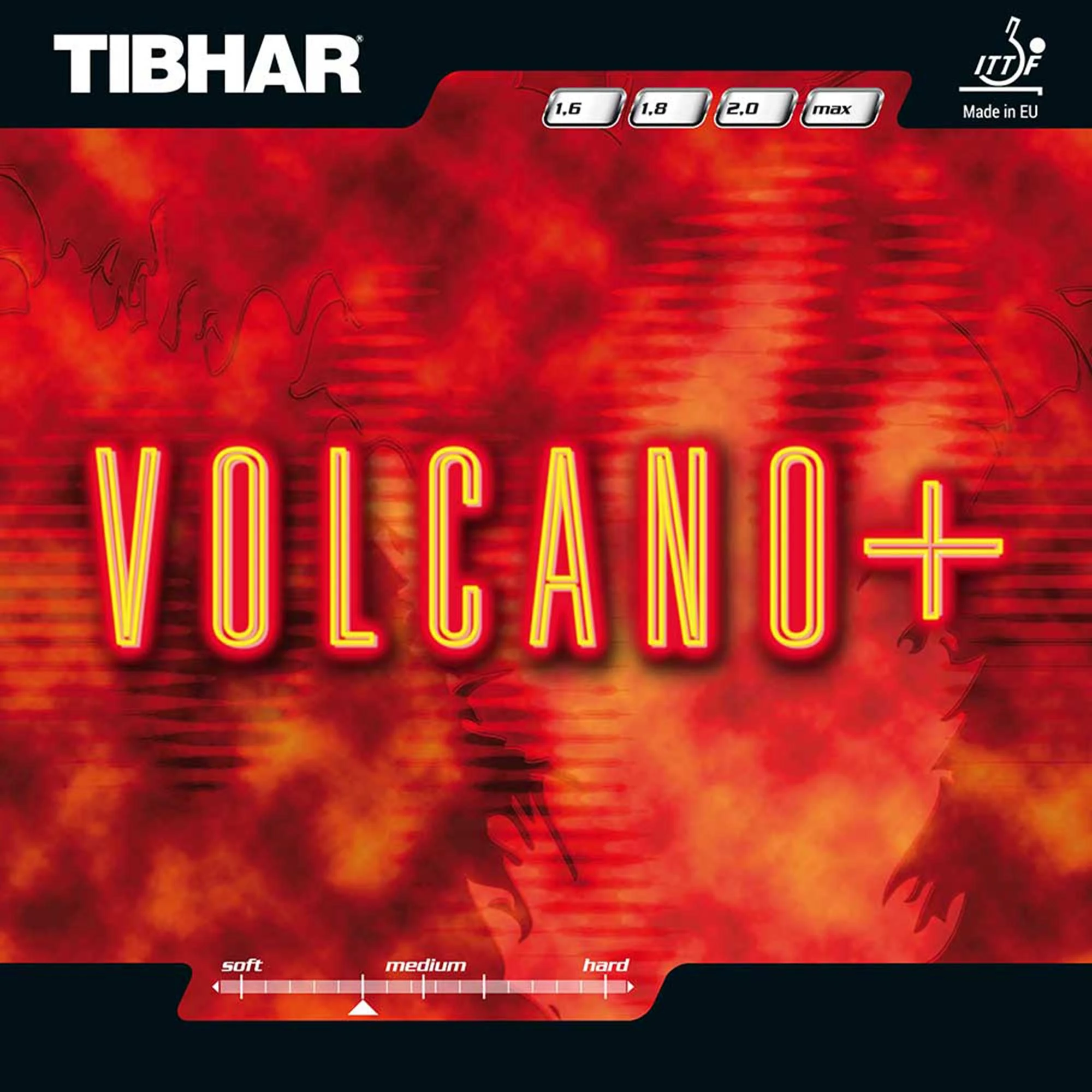TIBHAR Belag Volcano Plus Rot 1,6 Mm 1 TIBHAR Belag Volcano Plus Rot 1,6 Mm