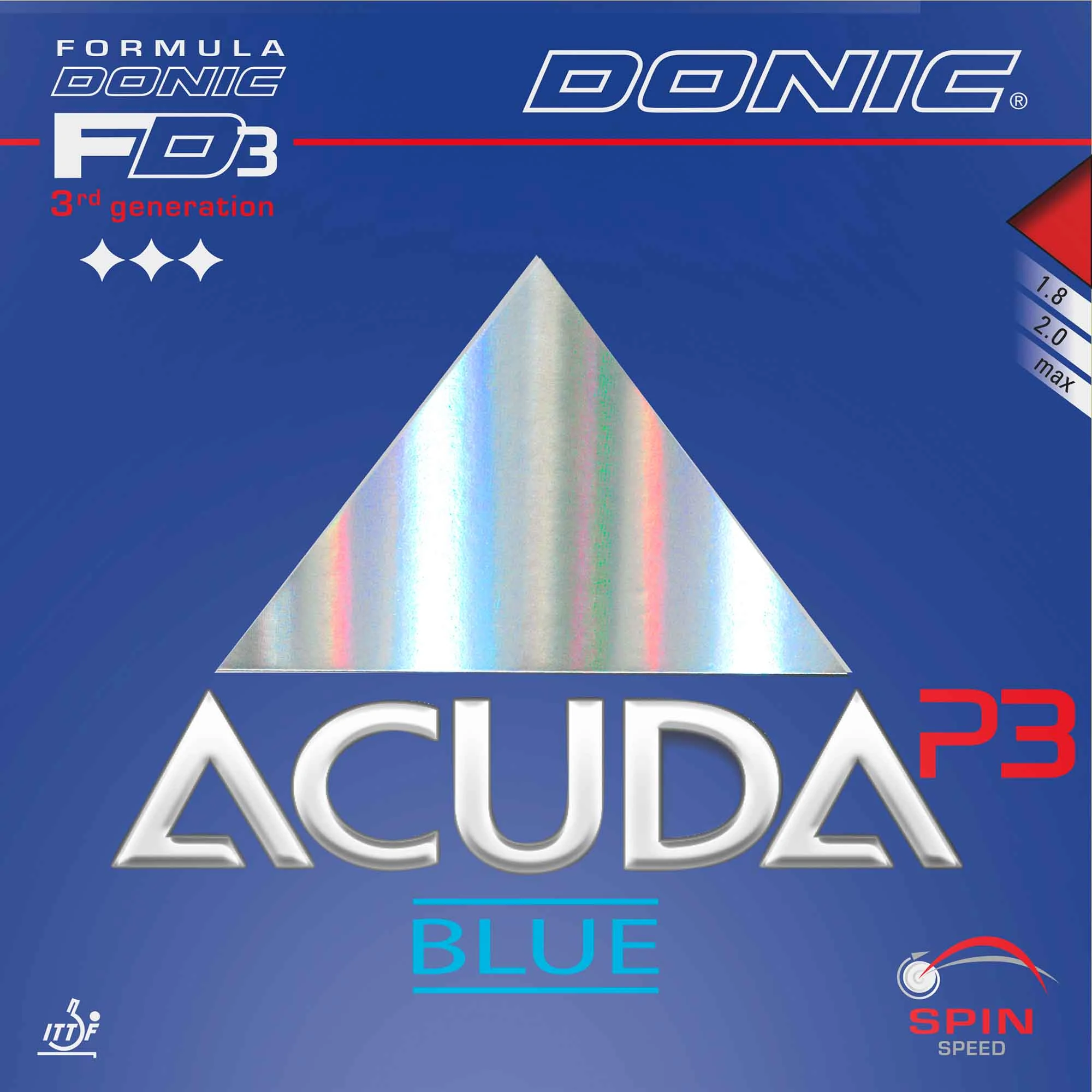 Donic Belag Acuda Blue P3 Schwarz 2,3 Mm 1 Donic Belag Acuda Blue P3 Schwarz 2,3 Mm