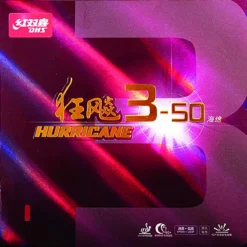 DHS Belag Hurricane 3-50 Soft 35° Rot 2,1 Mm