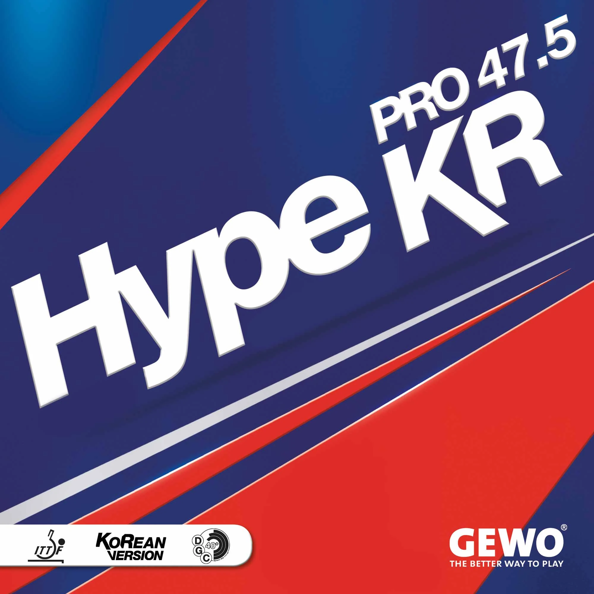 GEWO Belag Hype KR Pro 47.5 Schwarz 1,9 Mm 1 GEWO Belag Hype KR Pro 47.5 Schwarz 1,9 Mm