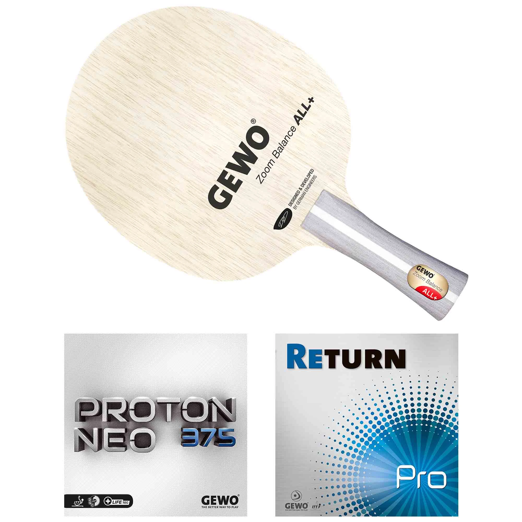 GEWO Schläger Zoom Balance Mit Proton Neo 375 2,0+Return Pro 1,8 Gerade 1 GEWO Schläger Zoom Balance Mit Proton Neo 375 2,0+Return Pro 1,8 Gerade
