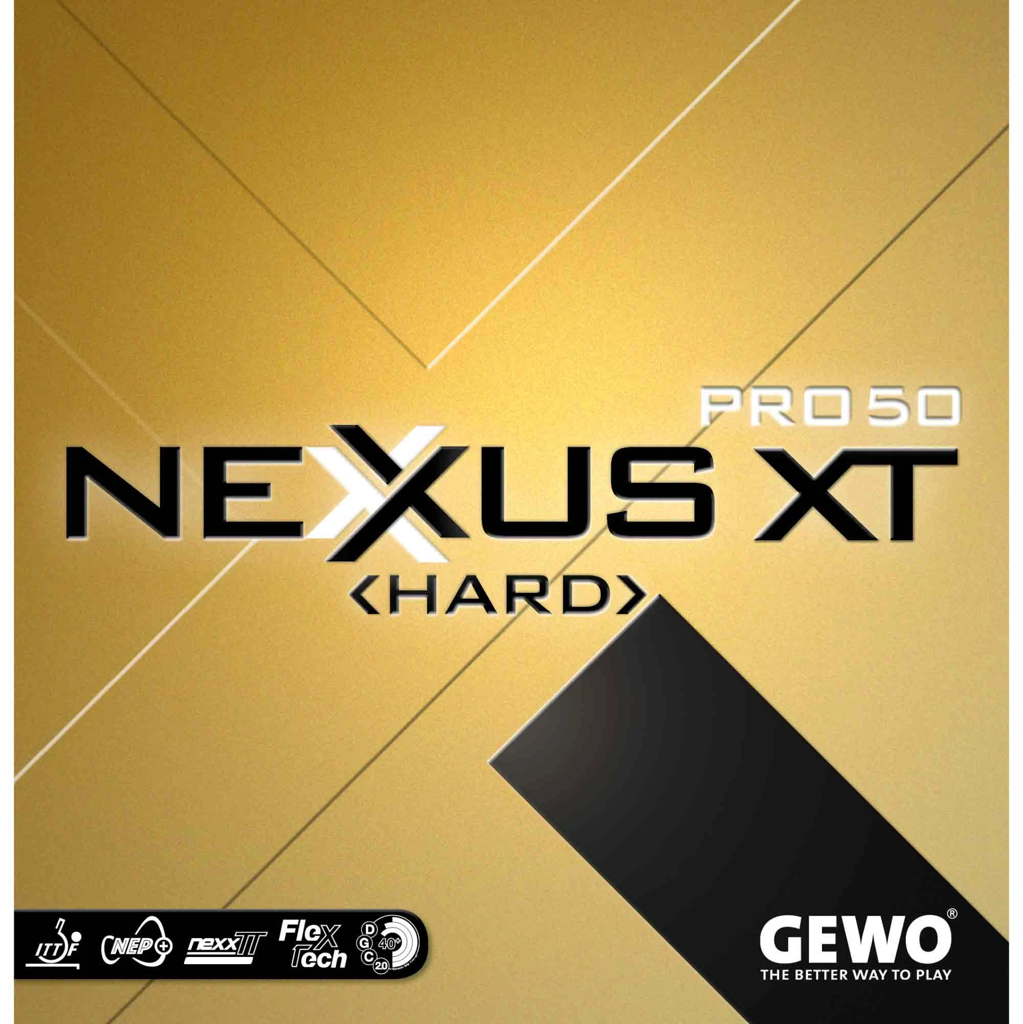 GEWO Belag Nexxus XT Pro 50 Hard Rot MaXXimum 1 GEWO Belag Nexxus XT Pro 50 Hard Rot MaXXimum